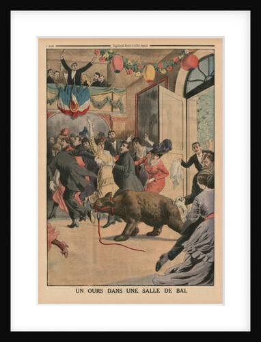 A Bear in a ballroom by French School