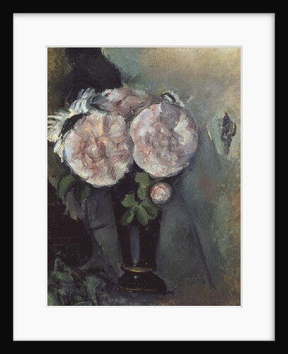 Flowers in a Blue Vase, c.1886 by Paul Cezanne