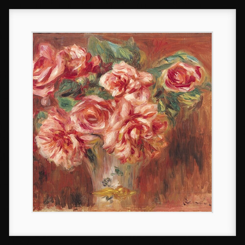 Roses in a Vase, c.1890 by Pierre Auguste Renoir