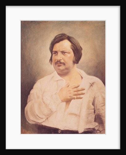 Portrait of Honore de Balzac after a daguerreotype by Nadar