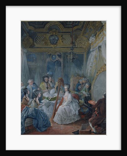 Marie Antoinette in her chamber at Versailles in 1777 by Jacques-Fabien Gautier d'Agoty