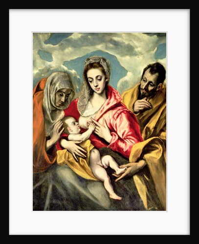 Virgin and Child with SS. Anne and Joseph, 1587-96 by El Greco