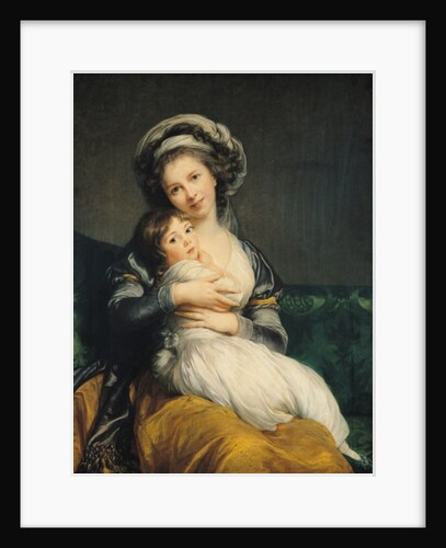 Self portrait in a Turban with her Child, 1786 by Elisabeth Louise Vigee-Lebrun