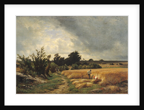 The Plateau of Ormesson - A Path through the Corn by Francois Louis Francais