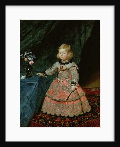 The Infanta Margarita Teresa of Spain in a Red Dress, 1653 by Diego Rodriguez de Silva y Velazquez