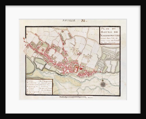 Atlas 131 H. Fol 72 Plan of Noirmoutier-en-l'Ile, c.1700 by Claude Masse