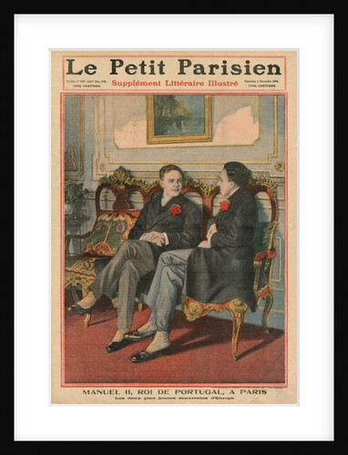 Manuel II, King of Portugal, in Paris with Alfonso XIII, King of Spain, the two youngest sovereigns in Europe by French School