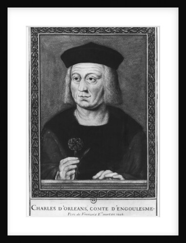 Portrait of Charles of Orleans, Count of Angouleme, after the original from the collection Roger de Gaignieres by School French