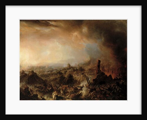 The Burning of Moscow in 1812, 1854 by Jean Charles Langlois