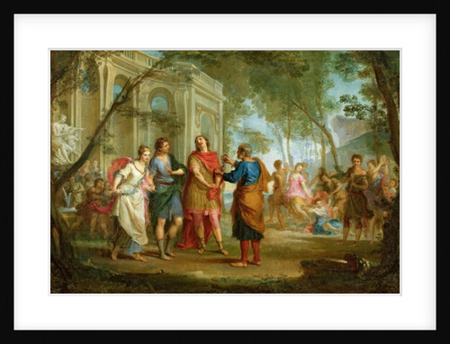 Roland Learns of the Love of Angelica and Medoro by Louis Galloche