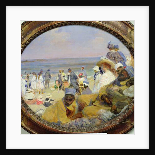 The Beach at Dieppe, 1916 by Jacques-Emile Blanche