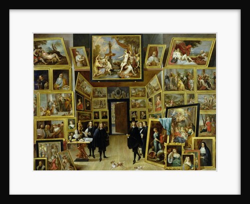 The Archduke Leopold Wilhelm of Austria in his painting gallery in Brussels, c.1647 by David the Younger Teniers