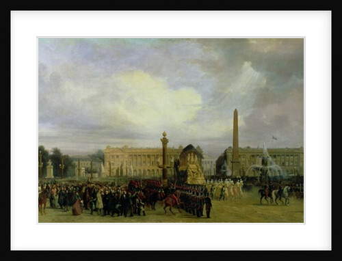 The Ceremony for the Return of Napoleon's Ashes in 1840: The Cortege Entering the Place de la Concorde, after 1840 by Jacques Guiaud
