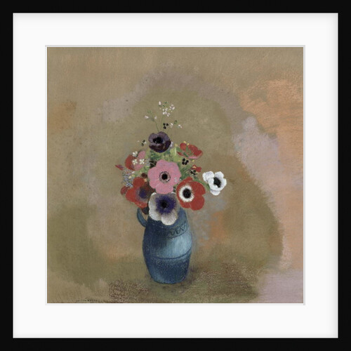 Bouquet of anemones by Odilon Redon