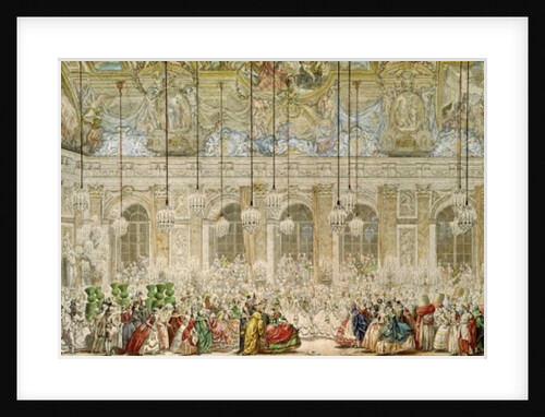 The Masked Ball at the Galerie des Glaces, Versailles, 17th February 1745 by Charles Nicolas II Cochin