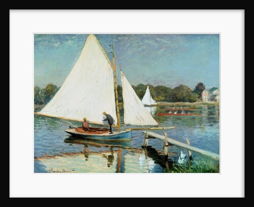 Boaters at Argenteuil, 1874 by Claude Monet