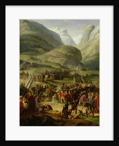 The French Army Travelling over the St. Bernard Pass at Bourg St. Pierre, 20th May 1800, 1806 by Charles Thevenin