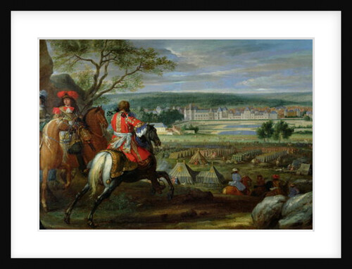 View of the Palace of Fontainebleau from the Flowerbed Side, 1669 by Adam Frans van der Meulen