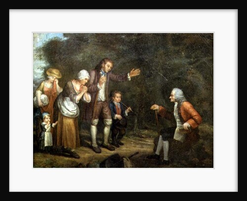 The Calas Family before Voltaire at Ferney, 18th century by French School