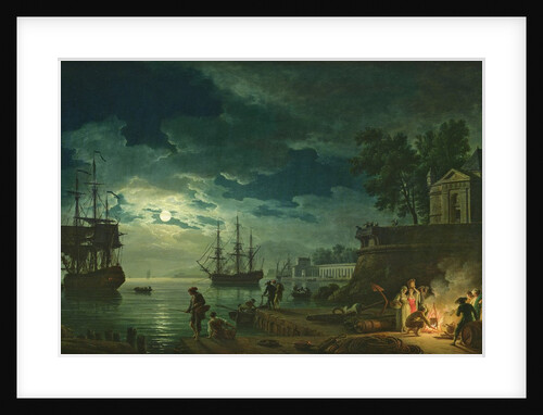Night: A Port in the Moonlight, 1771 by Claude Joseph Vernet