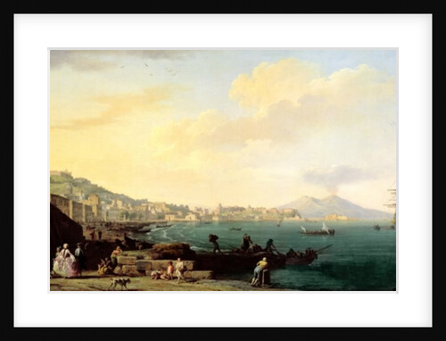 View of Naples with Vesuvius in the Background by Claude Joseph Vernet
