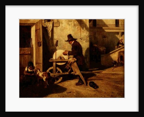 The Knife-grinder, 19th century by Alexandre Gabriel Decamps