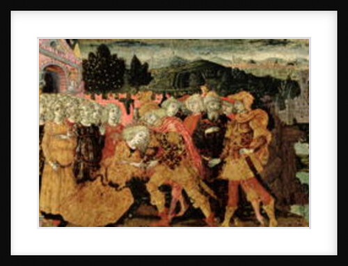 The Return of Ulysses, cassone panel, Sienese by Italian School