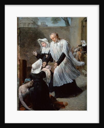St. Vincent de Paul Helping the Plague-Ridden by Antoine Ansiaux