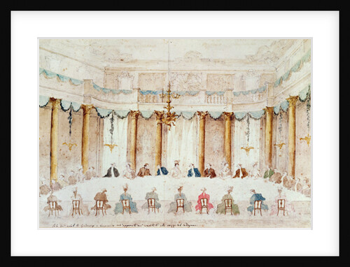 Festive Dinner Given to Celebrate the Marriage of Armand Duke of Polignac to the Baroness Idalia of Neukirchen at Villa Gradenigo, Carpenedo, 1790 by Francesco Guardi