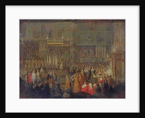 Coronation of Louis XV, 1735 by Jean-Baptiste Martin