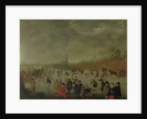 Skating Scene at Kampen by Barent Avercamp
