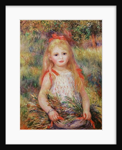 Little Girl Carrying Flowers, or The Little Gleaner, 1888 by Pierre Auguste Renoir