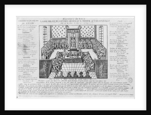 Speech of King Louis XVI at the opening of the Estates General in Versailles, 4th May 1789 by French School