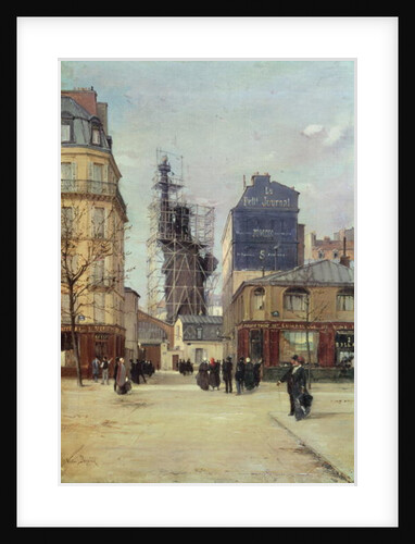 The Statue of Liberty, by Bartholdi, in the workshop of the Gayet foundry, Rue de Chazelles, before her departure for New York, 1883 by Paul Joseph Victor Dargaud