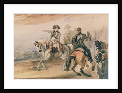 Napoleon reviewing his troops, 1834 by Piotr Michalowski