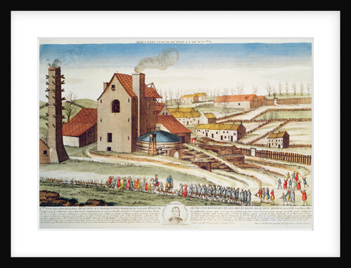 The catastrophe of the Beaujonc coal mine near Liège, 1812 by French School