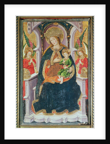 Virgin and Child with Angel Musicians by Master of Burgo de Osma