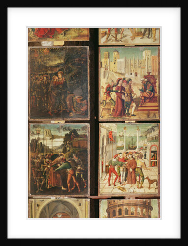 Left panel of the Retable of the Passion, 1517-20 by Antonio Ronzen
