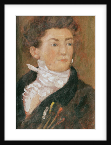 Self portrait with paintbrushes at the age of 18 by Theodore Gericault