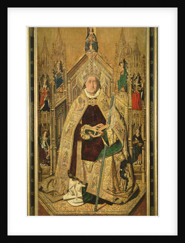 St. Dominic enthroned as Abbot of Silos, 1474 by (c.1435/40-1500) Bermejo