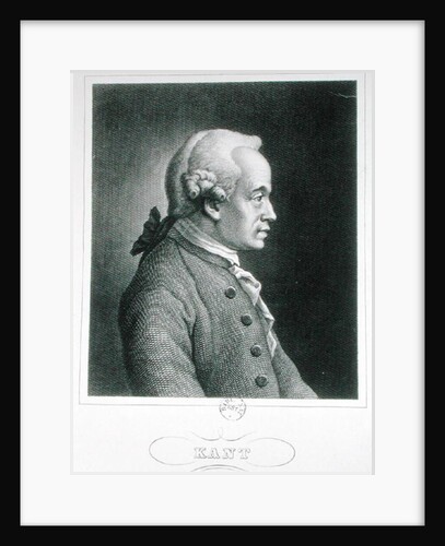Portrait of Emmanuel Kant, German philosopher by French School
