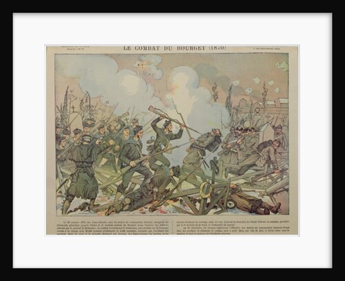 The Battle of Bourget, 1887 by French School