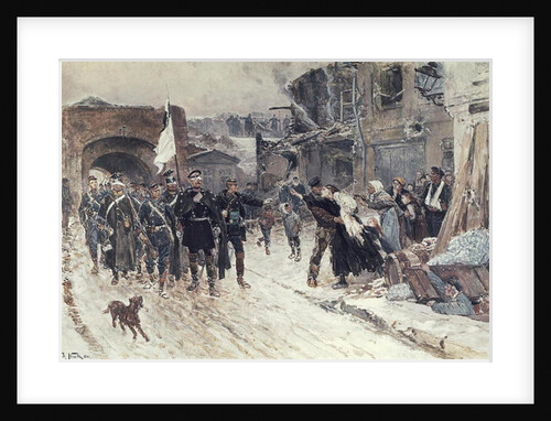 The Entrance into Belfort of the German Commander Bearing the Flag of Truce, 4th November 1870, 1884 by Alphonse Marie de Neuville