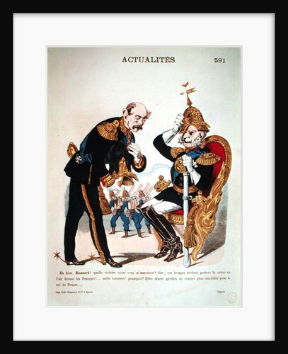 Ah good, Bismarck! What victory have you come to tell me about ?... by French School