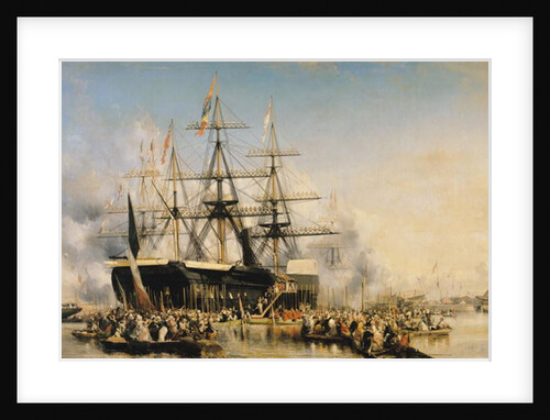 King Louis-Philippe Disembarking at Portsmouth, 8th October 1844, 1846 by Louis Eugene Gabriel Isabey