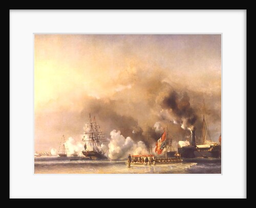 King Louis-Philippe Escorting Queen Victoria Aboard the Royal Yacht 'Victoria and Albert' at Treport, 7th September 1843, 1844 by Louis Eugene Gabriel Isabey