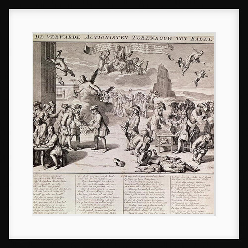 The disastrous experiment with paper money by John Law by Flemish School