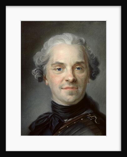 Portrait of Maurice, Comte de Saxe 1747 by Maurice Quentin de la Tour