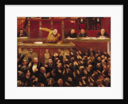 Jean Jaures Speaking at the Tribune of the Chamber of Deputies, 1903 by Jean Veber