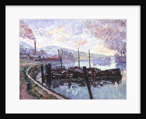 Coal Barges by Jean Baptiste Armand Guillaumin
